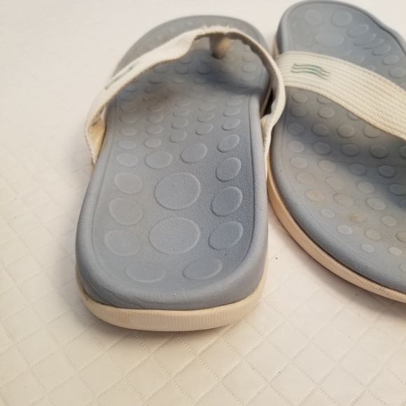 Orthoheel Unisex Wave White Blue Sandals Mens 7 Womens 8 - Picture 7 of 7